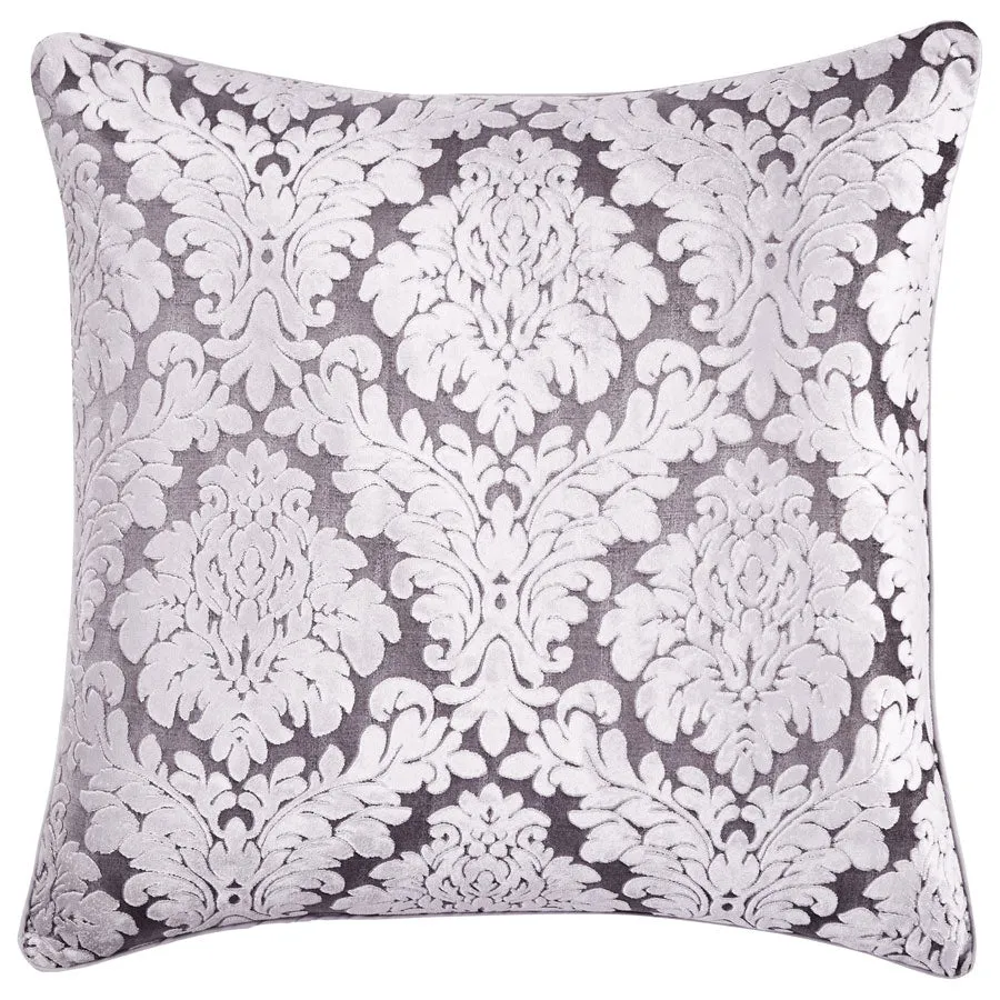 Constantine Smoke European Pillowcase by Logan and Mason Platinum