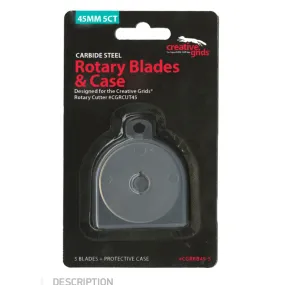 Creative Grids 45mm Replacement Rotary Blade 5 Pack