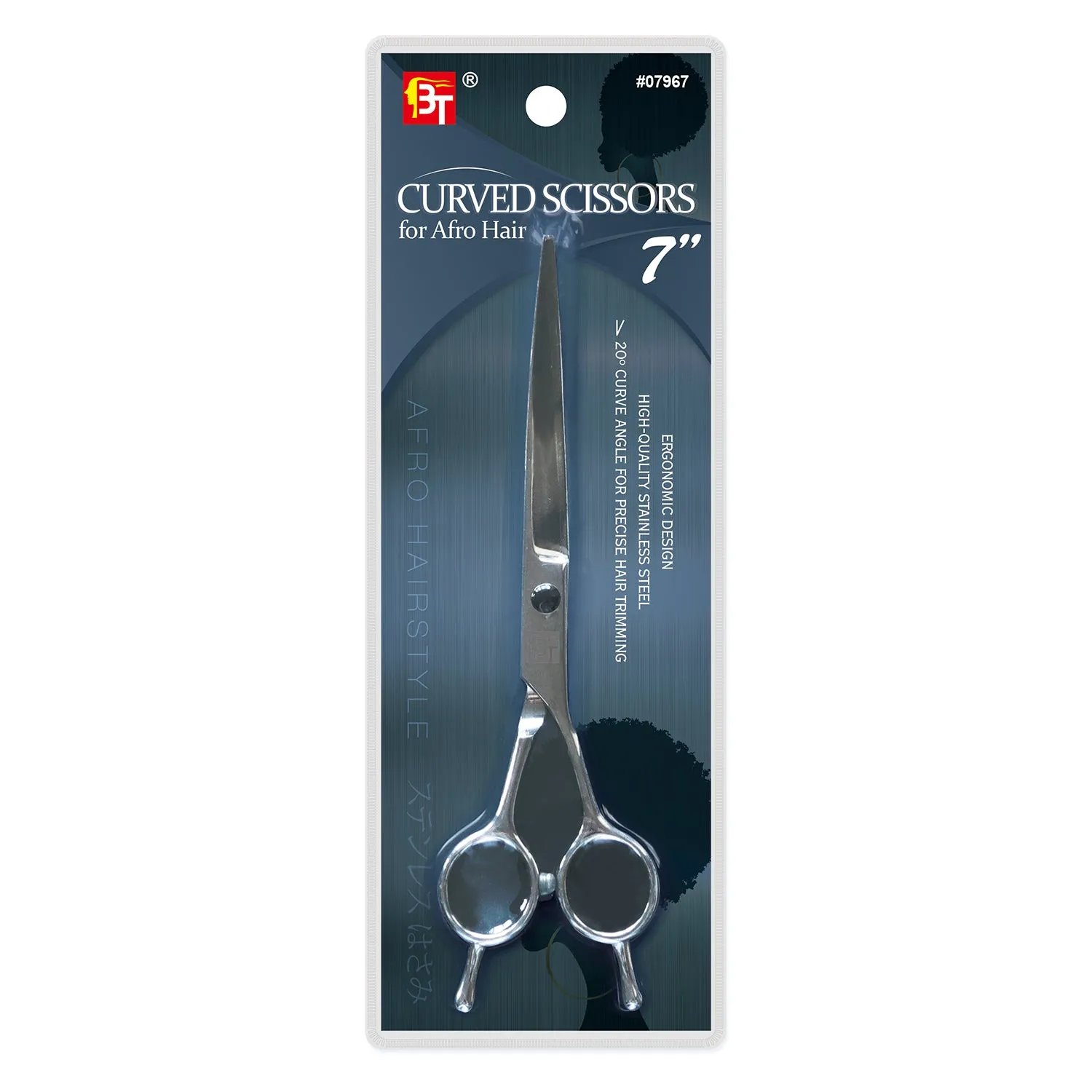 Curved Scissors for Afro Hair 7"