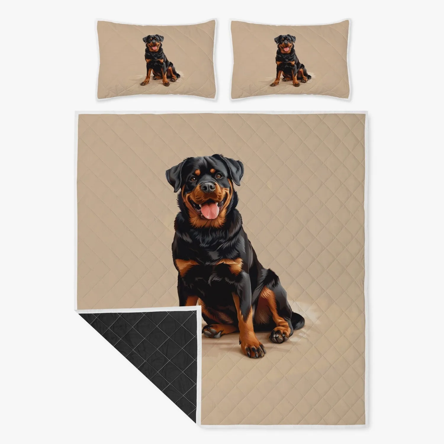 Cute Rottweiler Bed Set