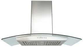 Cyclone - 35.5 Inch 550 CFM Wall Mount and Chimney Range Vent in Stainless - SCB50136