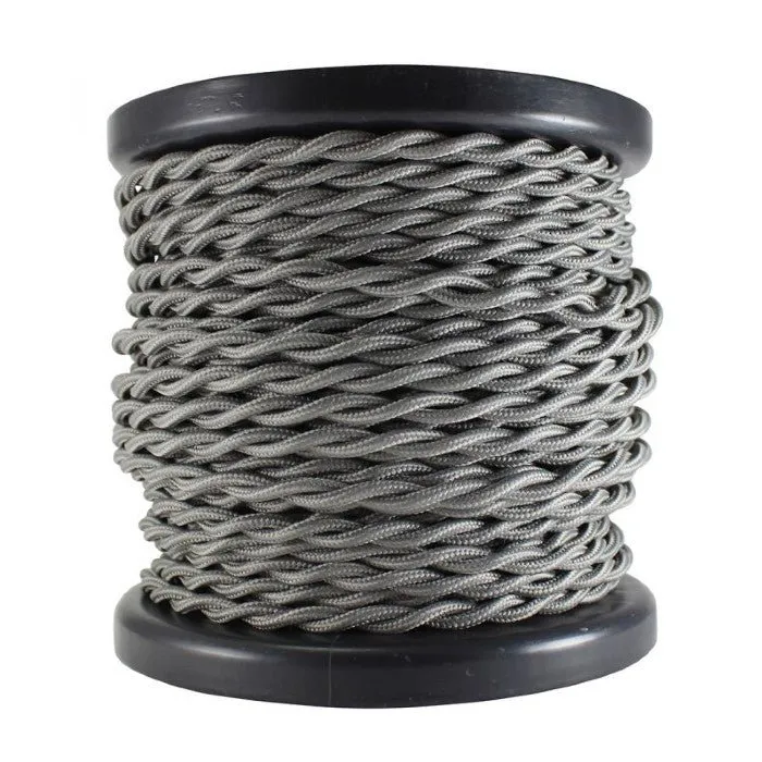 Dark Gray Twisted Wire- 100 ft Spool. - 18 AWG