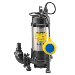 Davey D150GA Submersible Sewage Grinder Automatic Pump 1.5KW 240V