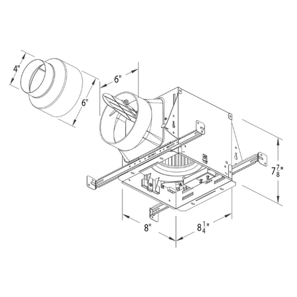 Delta BreezElite Adjustable 80-110 CFM Bathroom Exhaust Fan With Dimmable LED Light