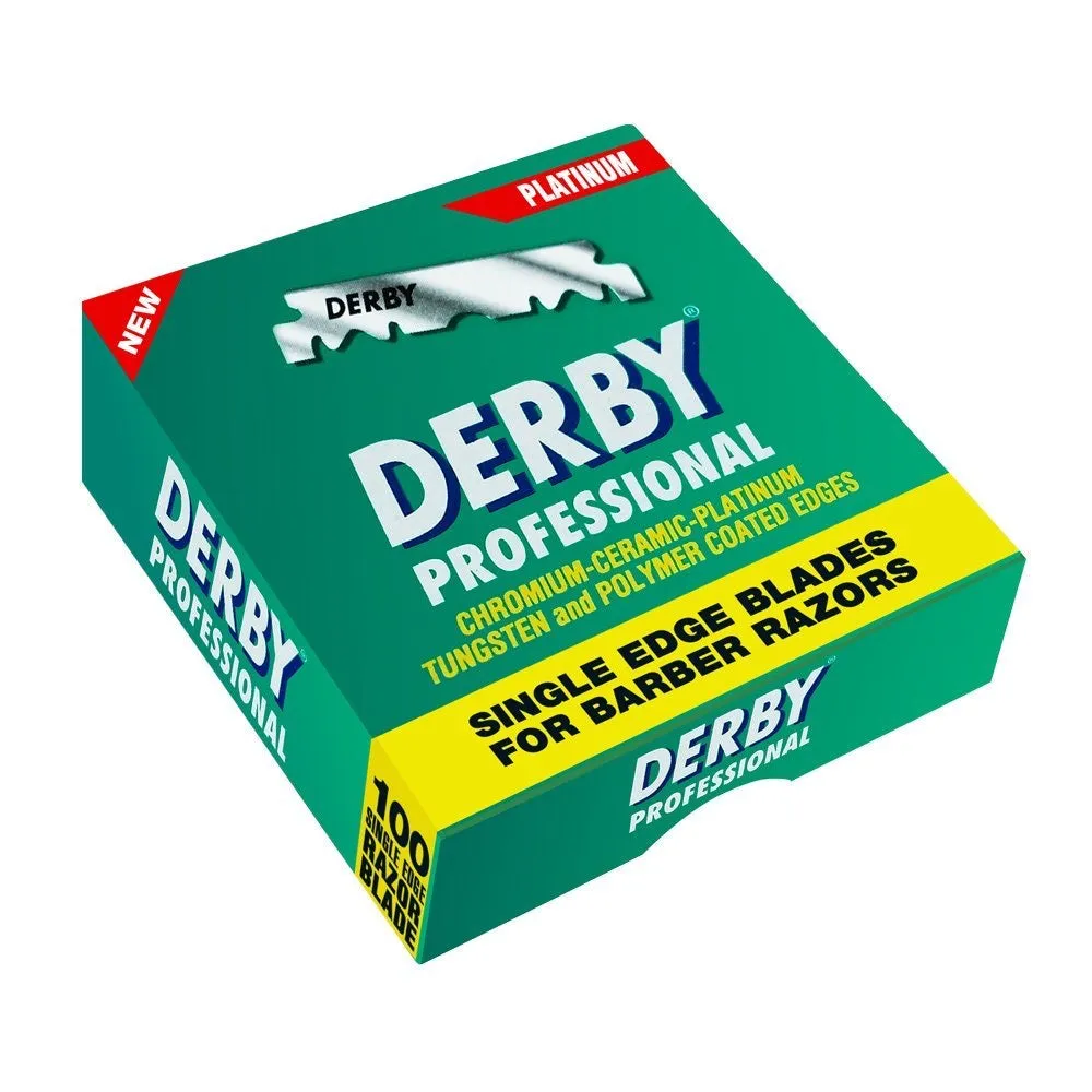 Derby Professional Blades 100 Count Single Edge