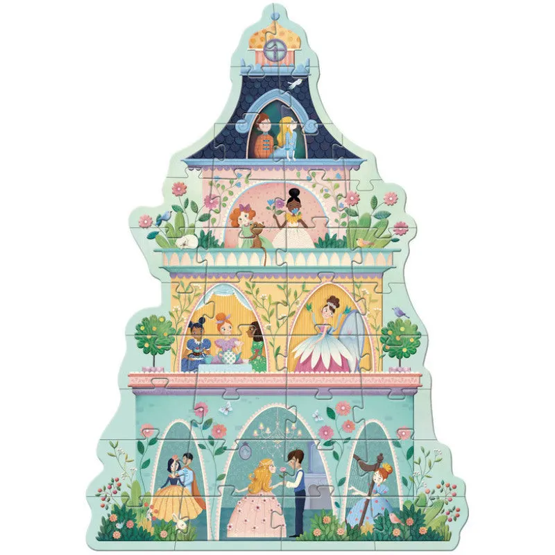 Djeco Puzzle Giant Princess Tower 36pc