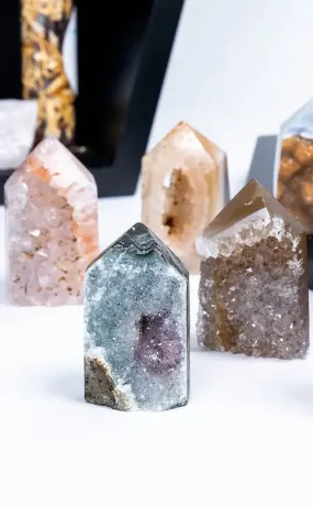 Druzy Agate Towers