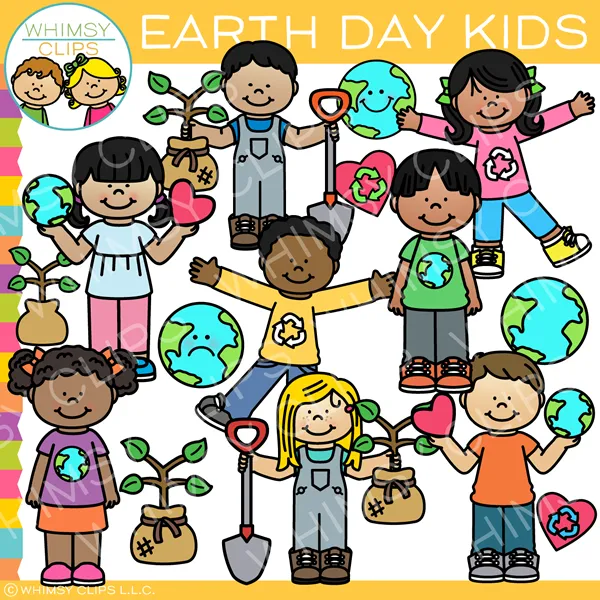 Earth Day Kids Clip Art