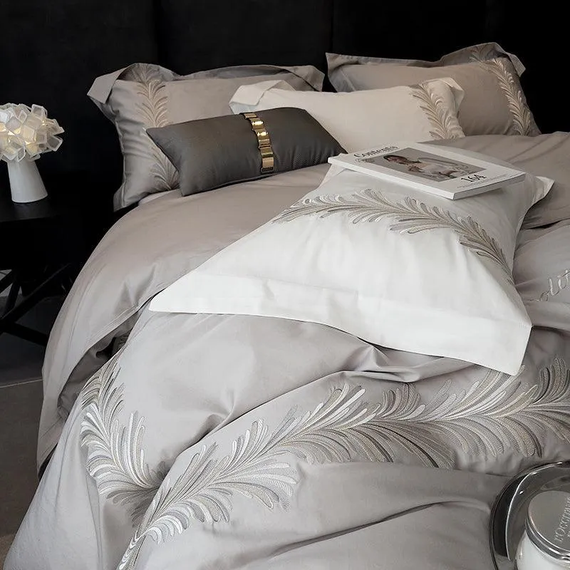 Elegant Embroidery Duvet Set