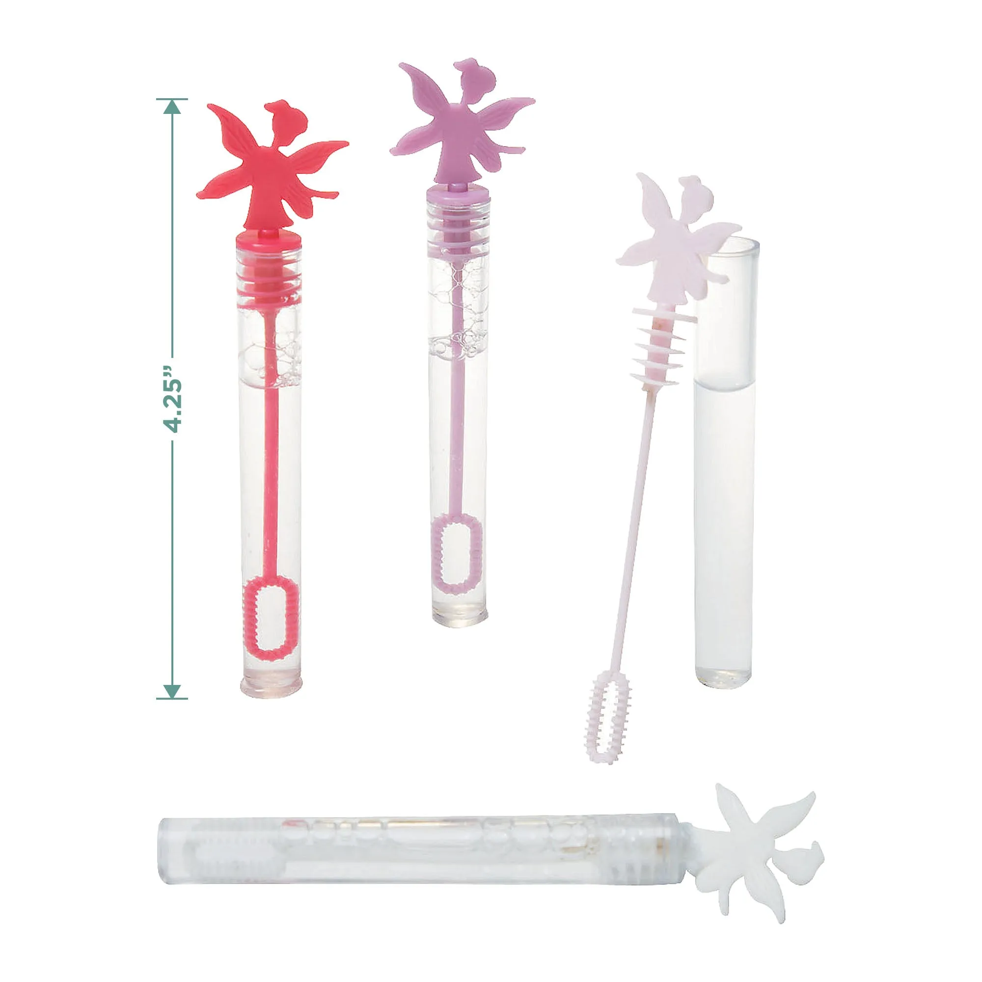 Enchanted Fairy Party Favors - Goodie Bags, Bubble Wands, Sticker Sheets, and Fairy Star Wands (1 Dozen Each)