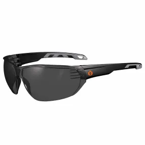 Ergodyne 59233 VALI Anti-Fog Smoke Lens Matte Black Frameless Safety Glasses