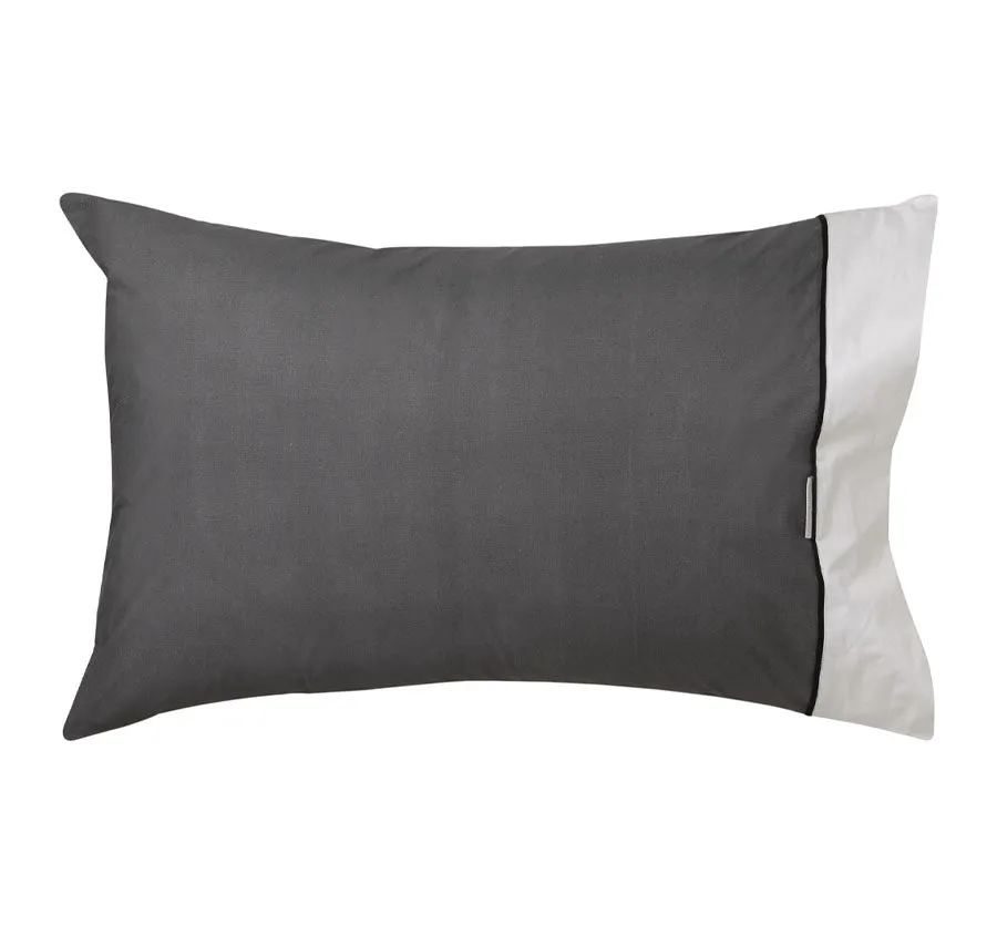 Essex Standard Pillowcase Pair Charcoal