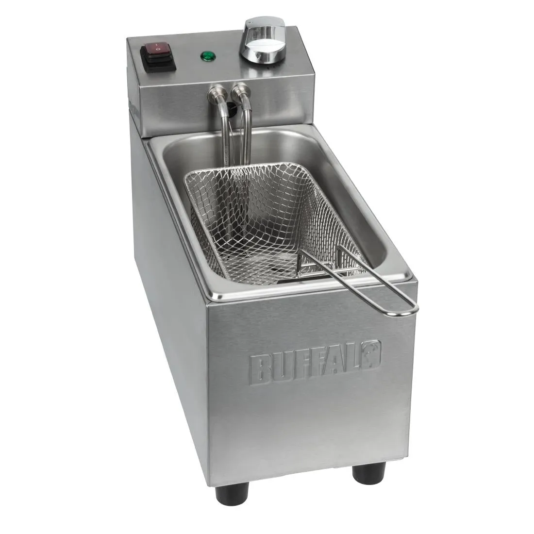 FC255 Buffalo Single Tank Single Basket 3Ltr Countertop Fryer 2kW