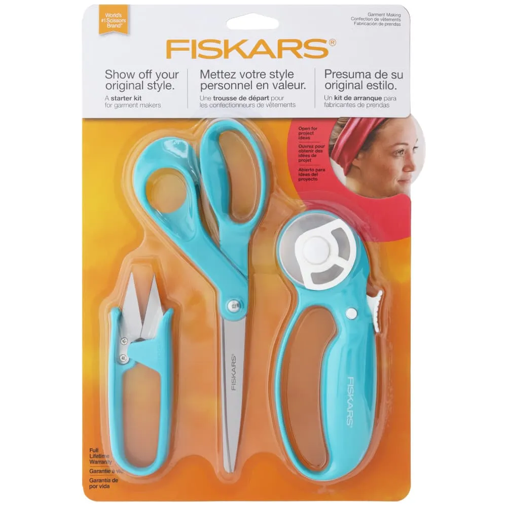 Fiskars Garment Sewing Starter Set - Teal