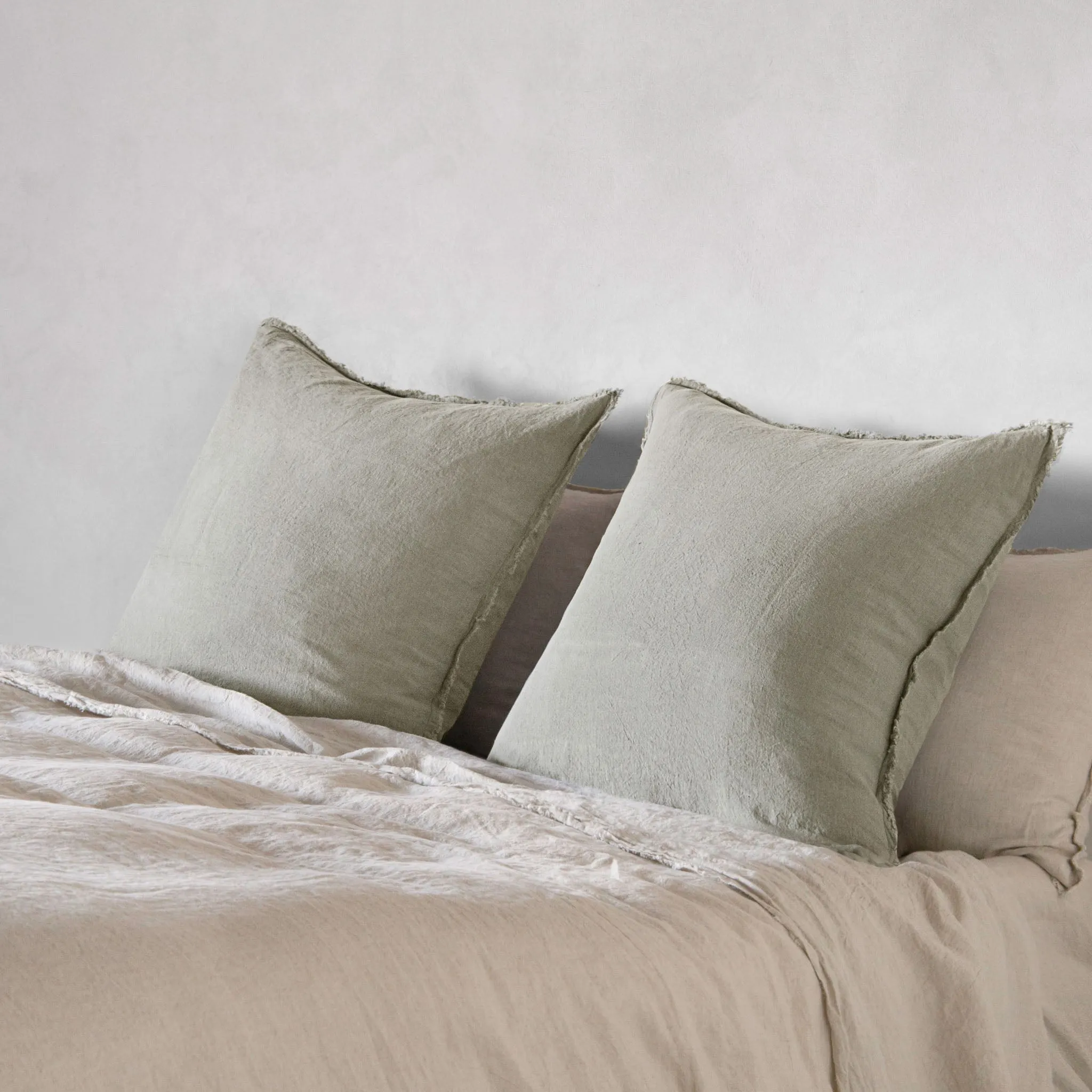 Flocca European Linen Pillowcase - Argent