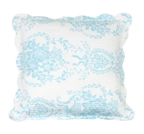 Florence European Pillowcase Blue