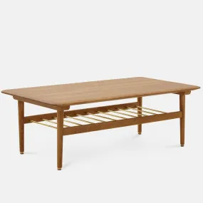 Fox M37 Ash Wood Mid-Century Design Rectangular Coffee Table