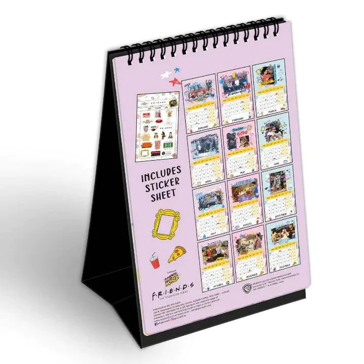 Friends Themed Desk Calendar 2023 - With Sticker Sheet