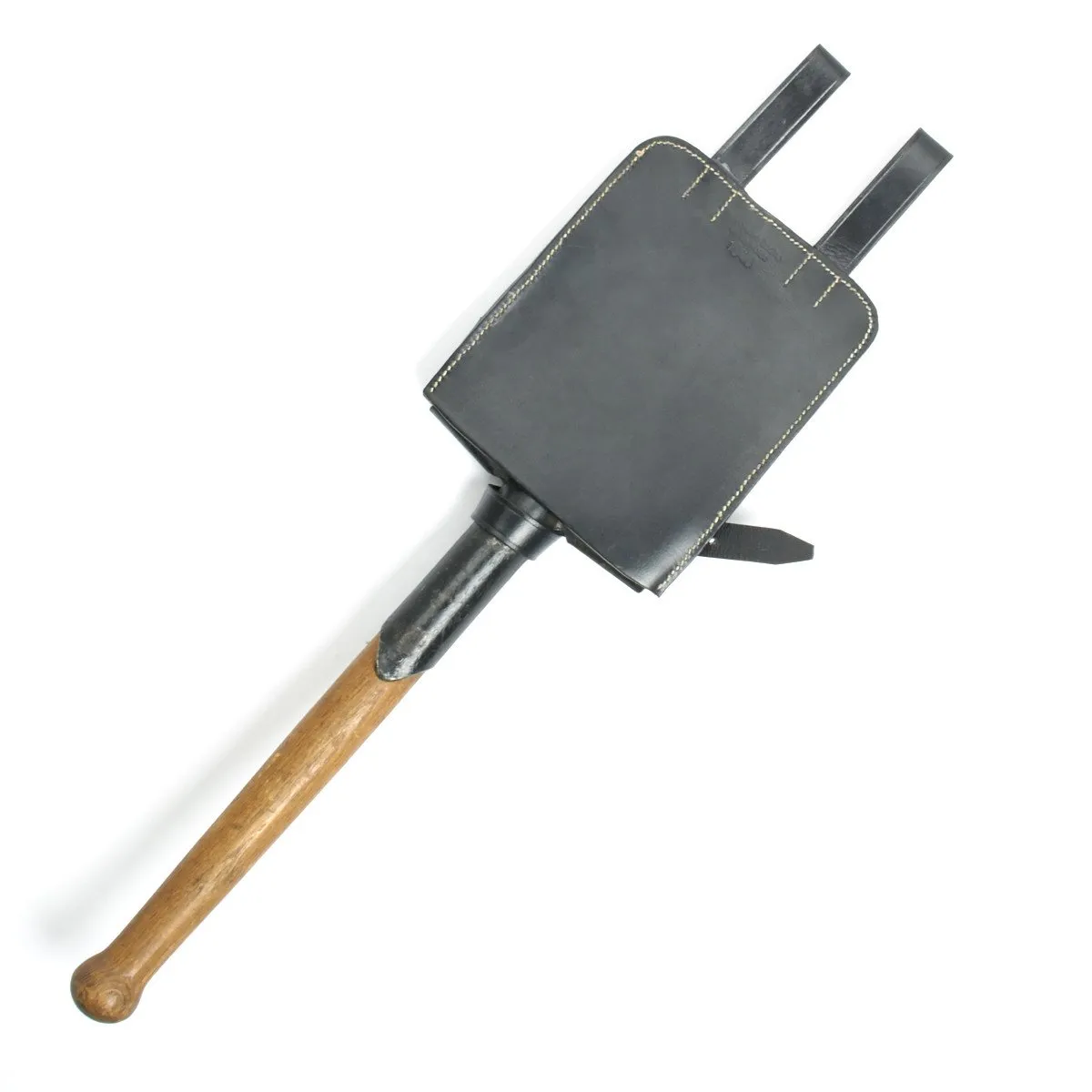 German WWII Square-head Entrenching Tool Shovel Leather Cover