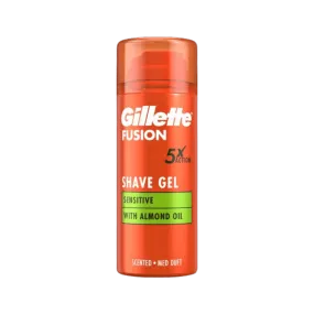 GILLETTE FUSION SHAVE GEL WITH ALMOND OIL 75ML