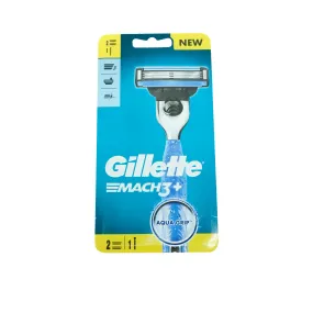 Gillette Mach 3  Aqua Grip Razor with 1peice Refill