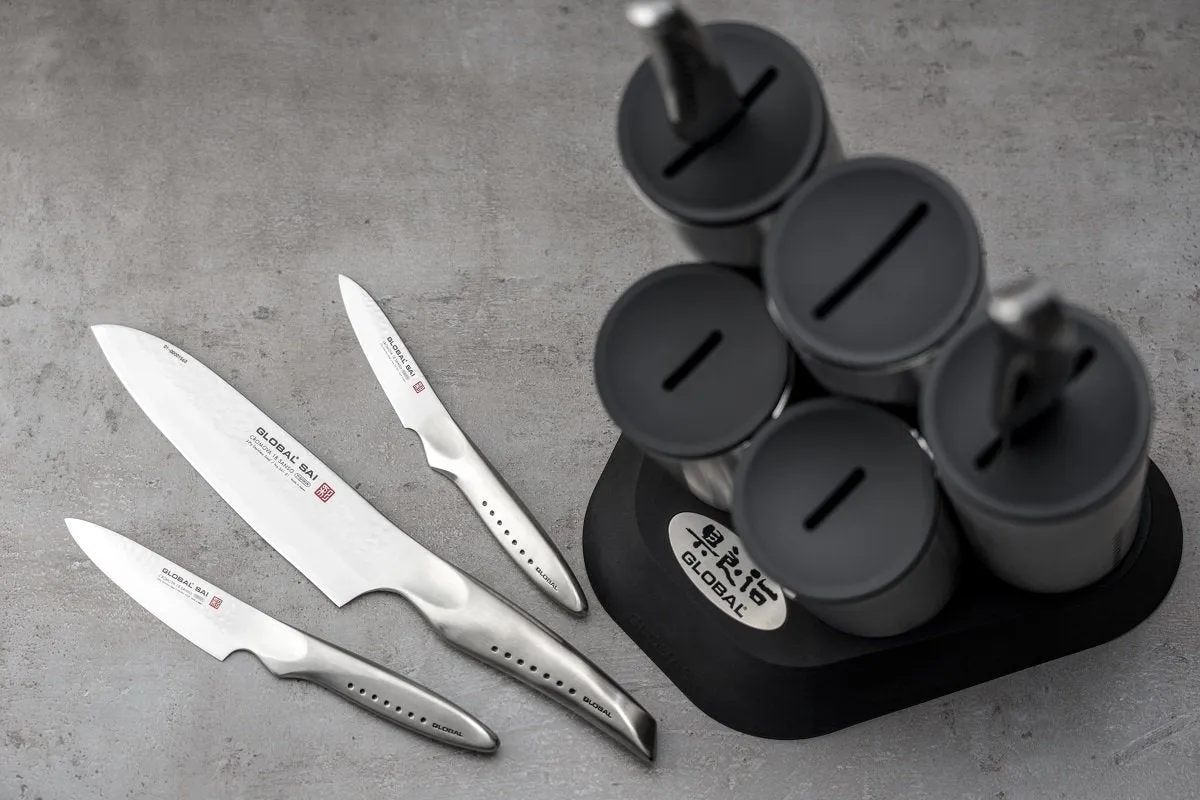 Global SAI-2020/6B Sai Engine 6 Piece Knife Block Set