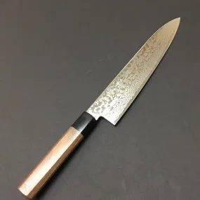 GOKADEN UROKO (oo-roko) STAINLESS CHEF KNIFE ZA-18(VG-10) DAMASCUS