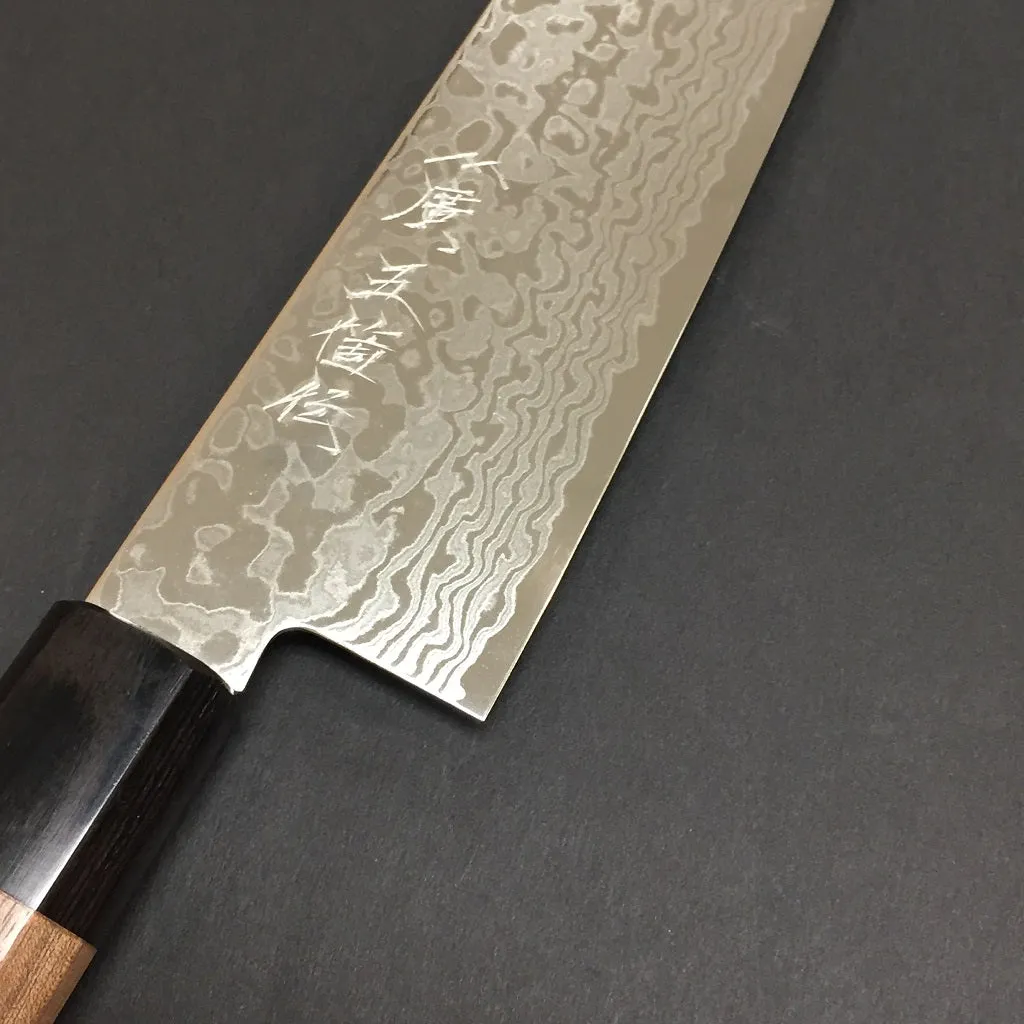 GOKADEN UROKO (oo-roko) STAINLESS CHEF KNIFE ZA-18(VG-10) DAMASCUS