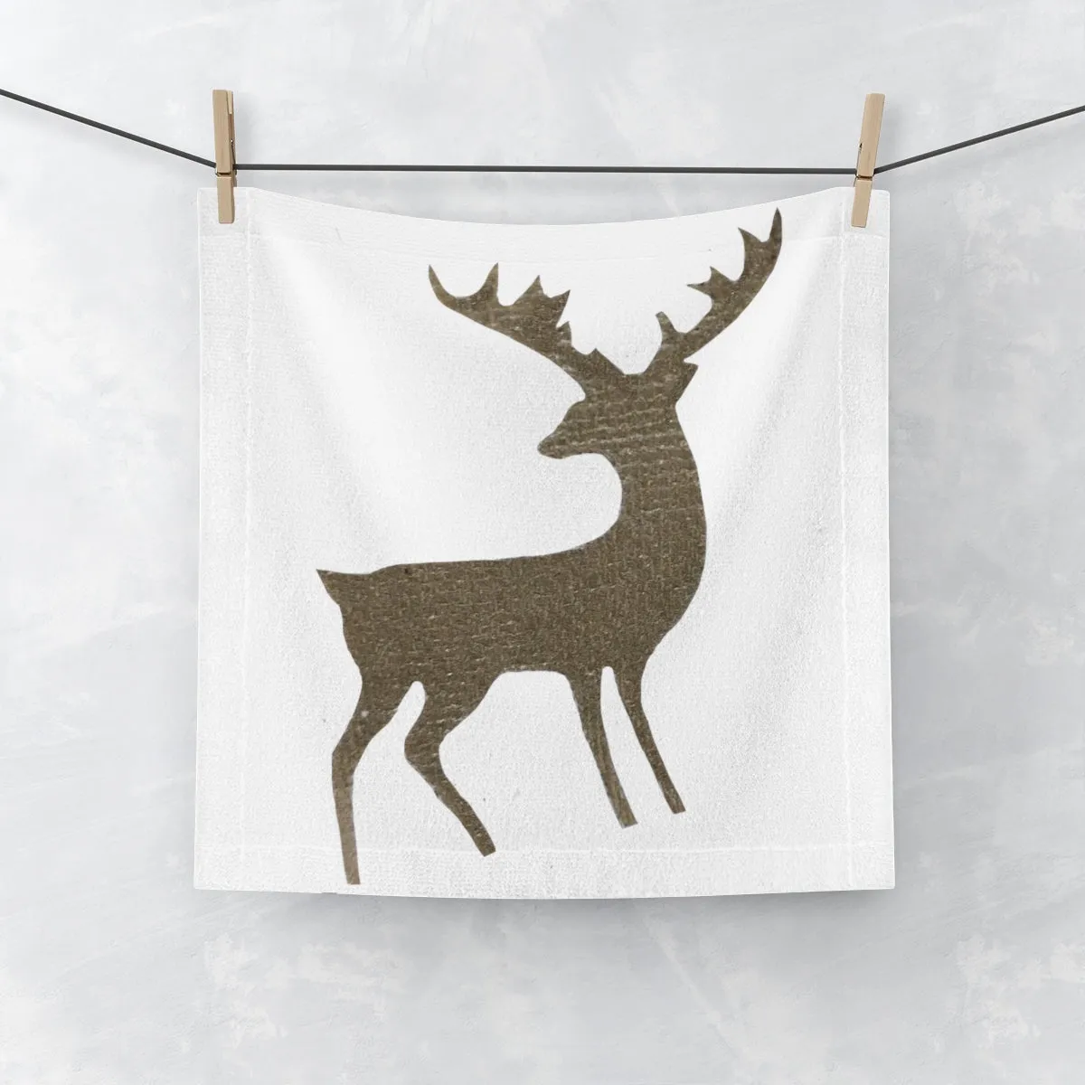 Golden Deer Face Towel