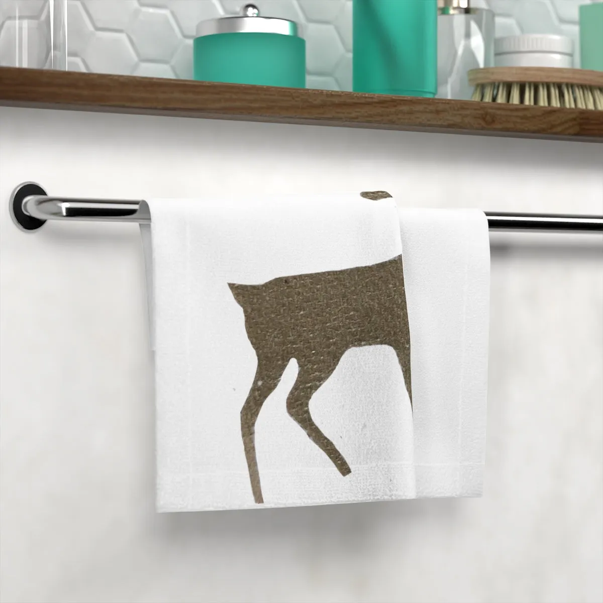 Golden Deer Face Towel