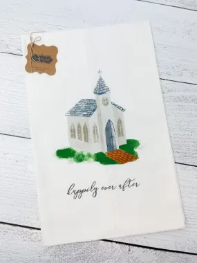 'Happily Ever After' Church Wedding Towel by Mud Pie