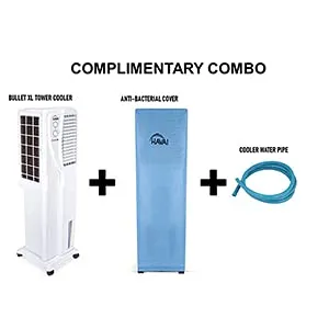 HAVAI Bullet XL Tower Air Cooler - 34 Liter, White