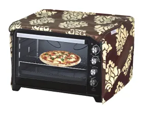 Heart Home Polyster Floral Printed Microwave Oven Cover,23 LTR. (Brown)-HS43HEARTH25931