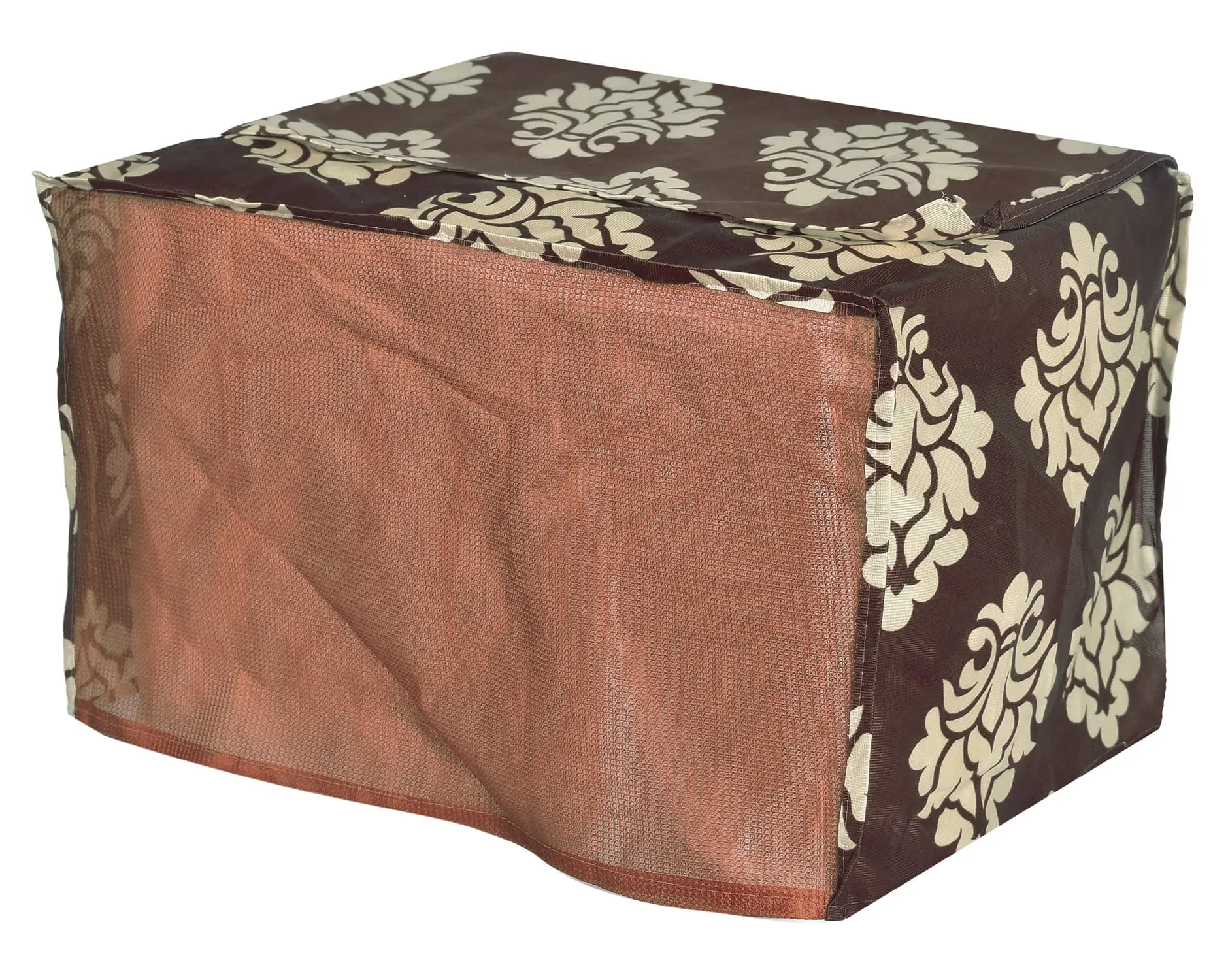 Heart Home Polyster Floral Printed Microwave Oven Cover,23 LTR. (Brown)-HS43HEARTH25931