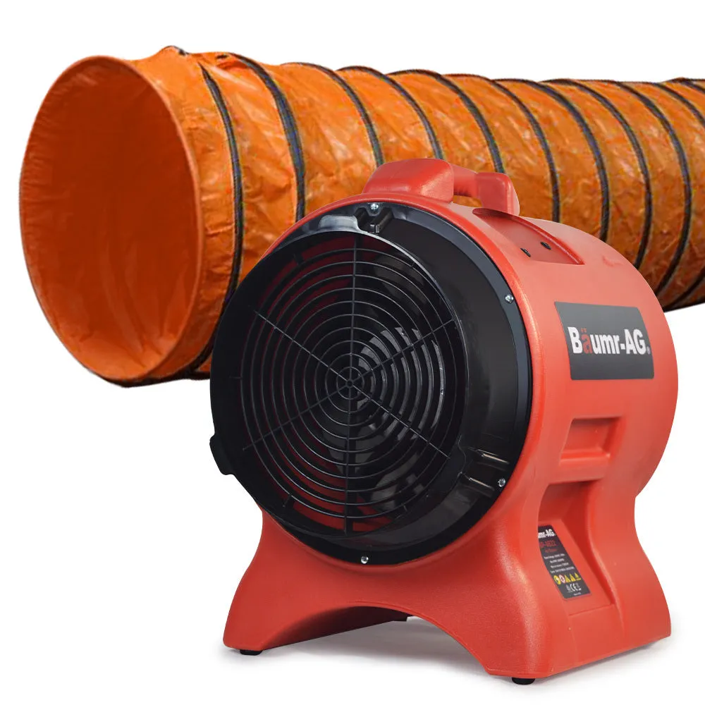 Heavy-Duty Portable Air Mover Blower Fan 300mm with 10m Duct - Baumr-AG