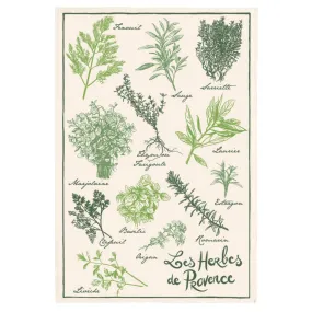 Herbs de Provence Tea Towel by Torchons & Bouchons