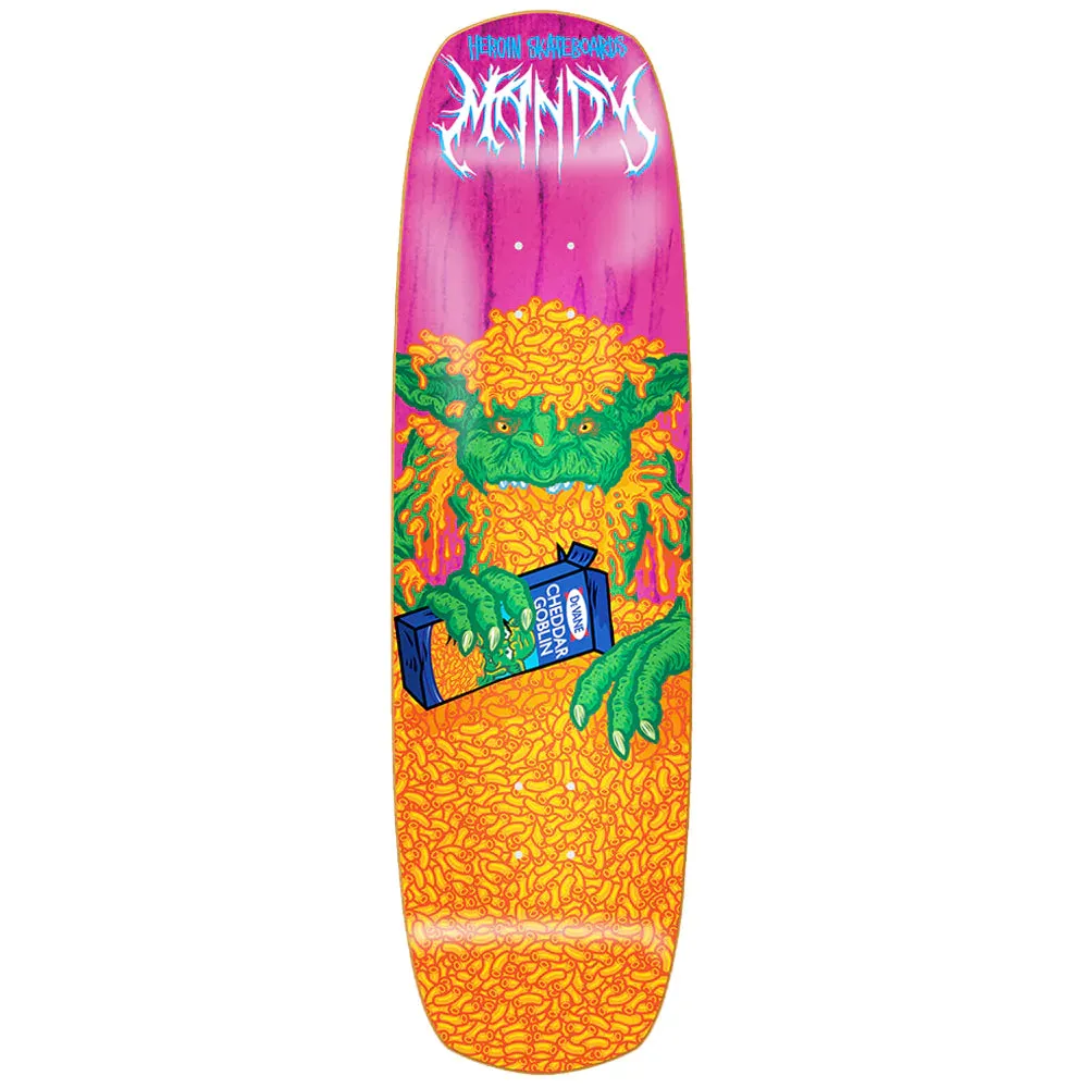 Heroin Skateboards Mandy x Bratrud Symmetrical Shovel Skateboard Deck - 9.0