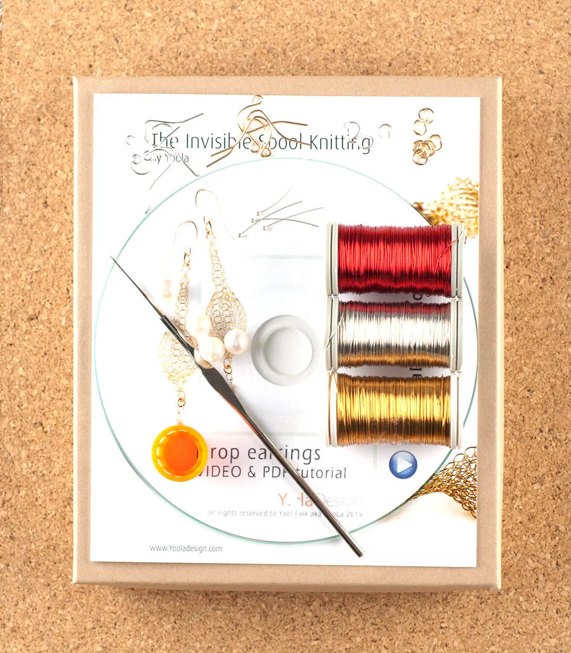 How to wire crochet drop earrings - DIY kit