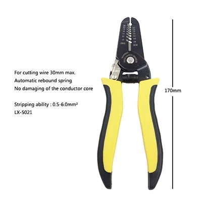 HS-D1 Crimper Cable Cutter Automatic Wire Stripper Multifunctional Stripping Tools Crimping Pliers Terminal 0.2-6.0mm2 tool