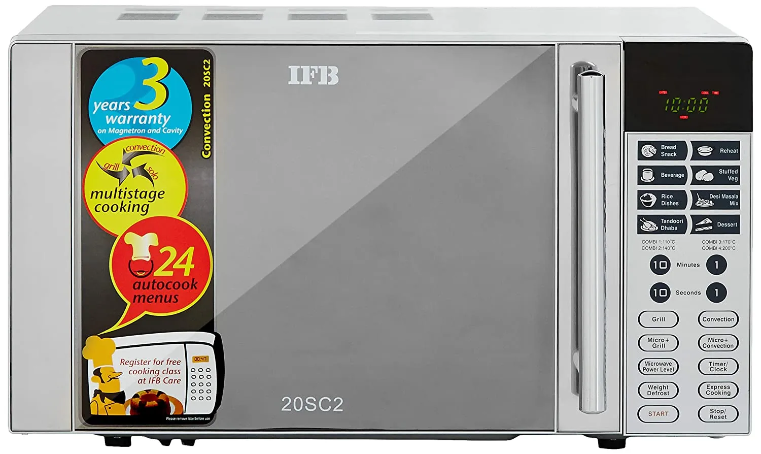 IFB 20SC2   20 L Convection Microwave Oven ( Metallic Silver)