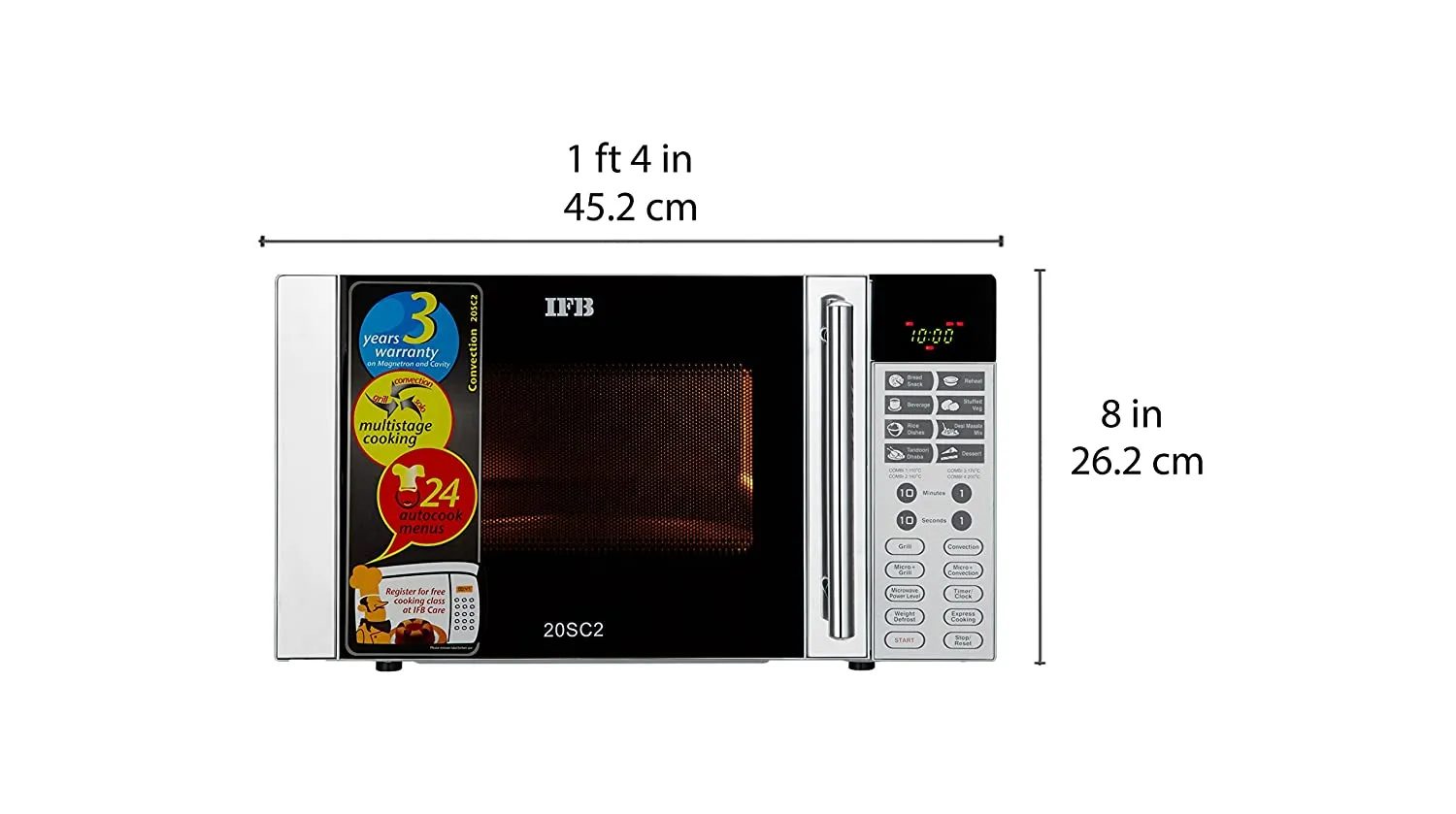 IFB 20SC2   20 L Convection Microwave Oven ( Metallic Silver)