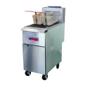 Ikon IGF-40/50 40-55 Lb. Gas Floor Fryer - 120,000 BTU