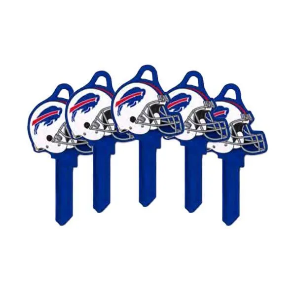 Ilco - NFL TeamKeys - Helmet Edition - Key Blank - Buffalo Bills - SC1 (5 Pack)