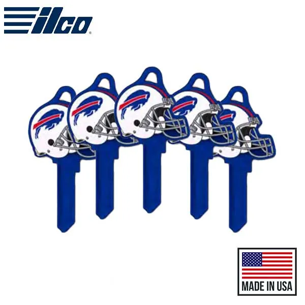 Ilco - NFL TeamKeys - Helmet Edition - Key Blank - Buffalo Bills - SC1 (5 Pack)