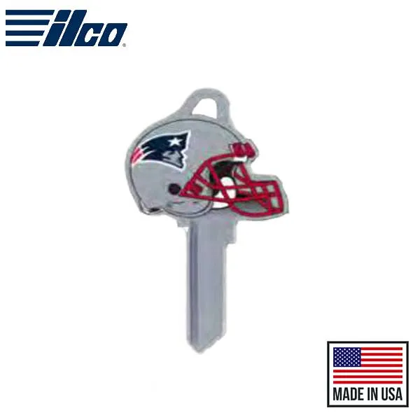 Ilco - NFL TeamKeys - Helmet Edition - Key Blank - New England Patriots - KW1 (5 Pack)