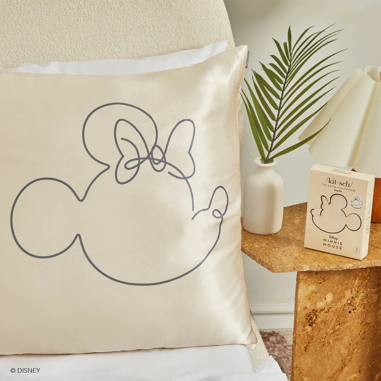 Kitsch x Mickey and Minnie Satin Pillowcase Standard Mrs. Mouse