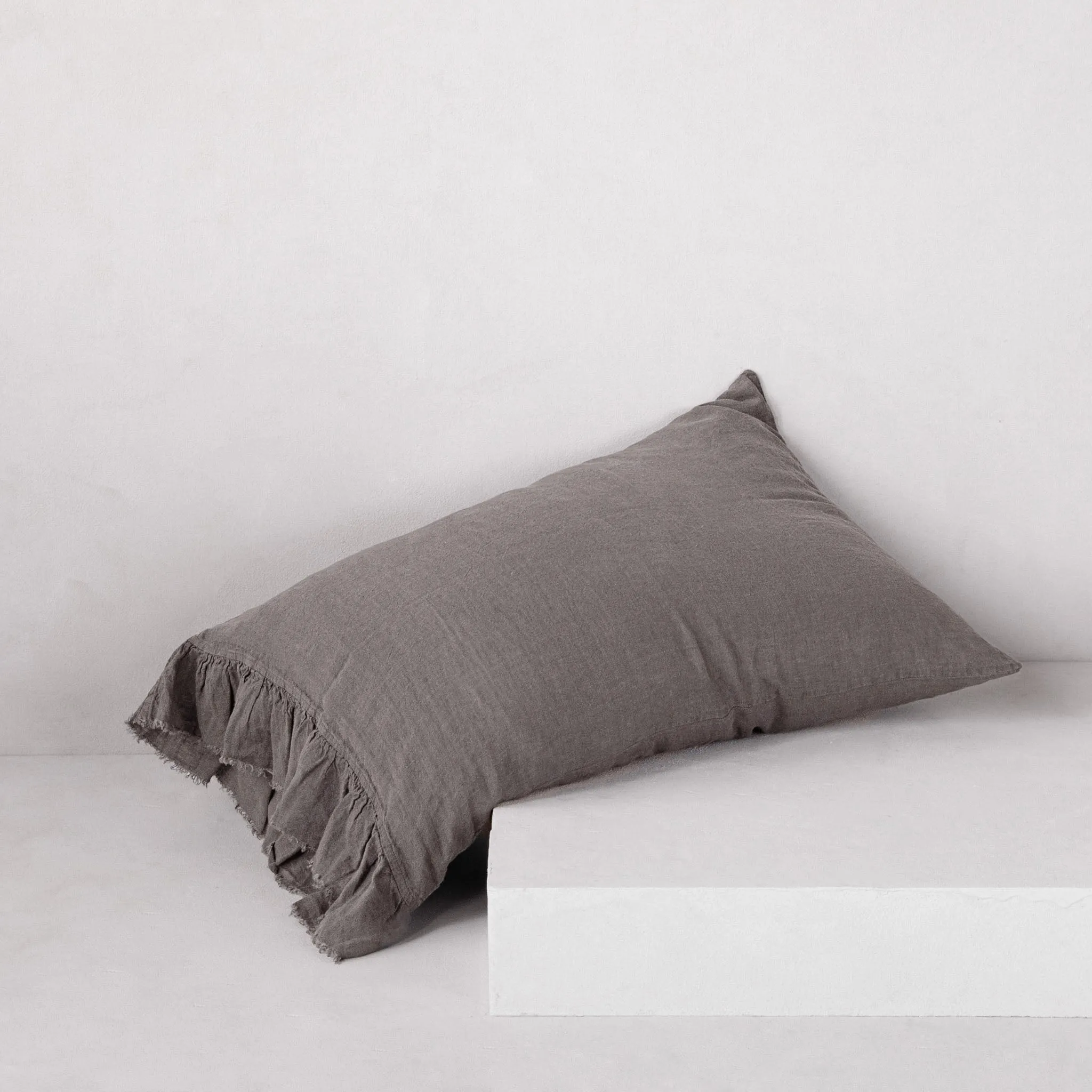 Kristine Linen Pillowcase - Nox