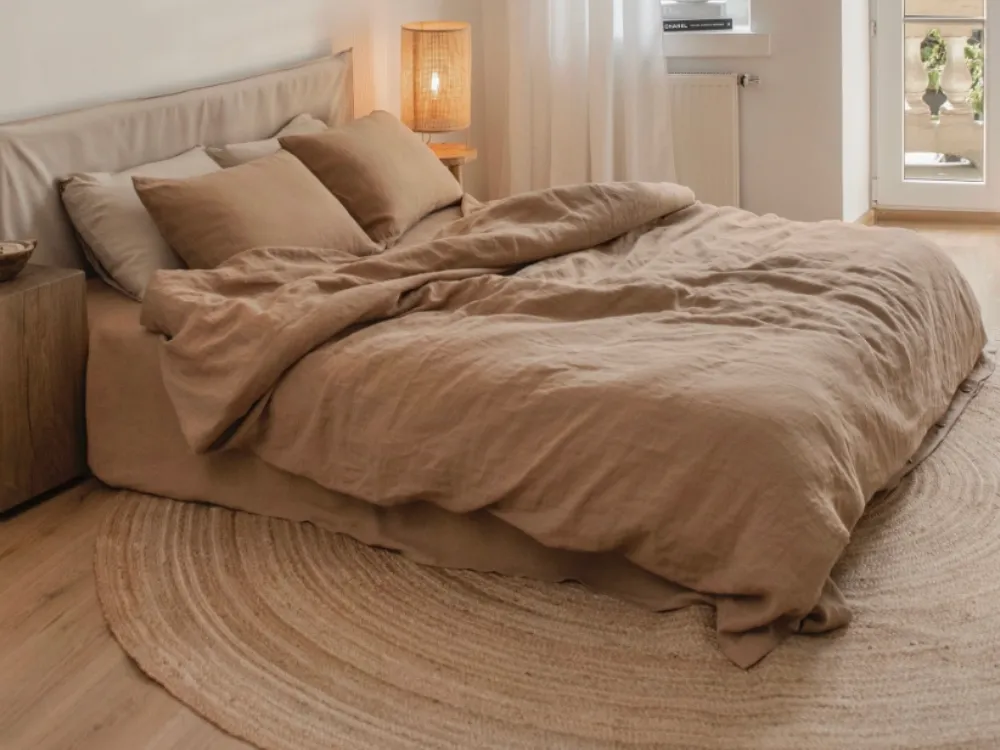 Latte Linen Duvet Cover, 2 sizes