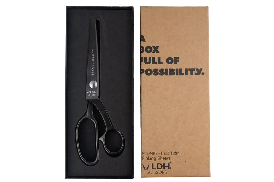 LDH Pinking Shears - 8" Midnight Edition