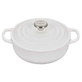 Le Creuset 3.5 qt. Signature Sauteuse - White